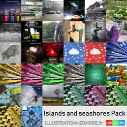 Ambiances îles et bords de mer Vol. 1 contenu : 2 volumes, plus de 5 heures d'ambiances et de sons de bords de mer
